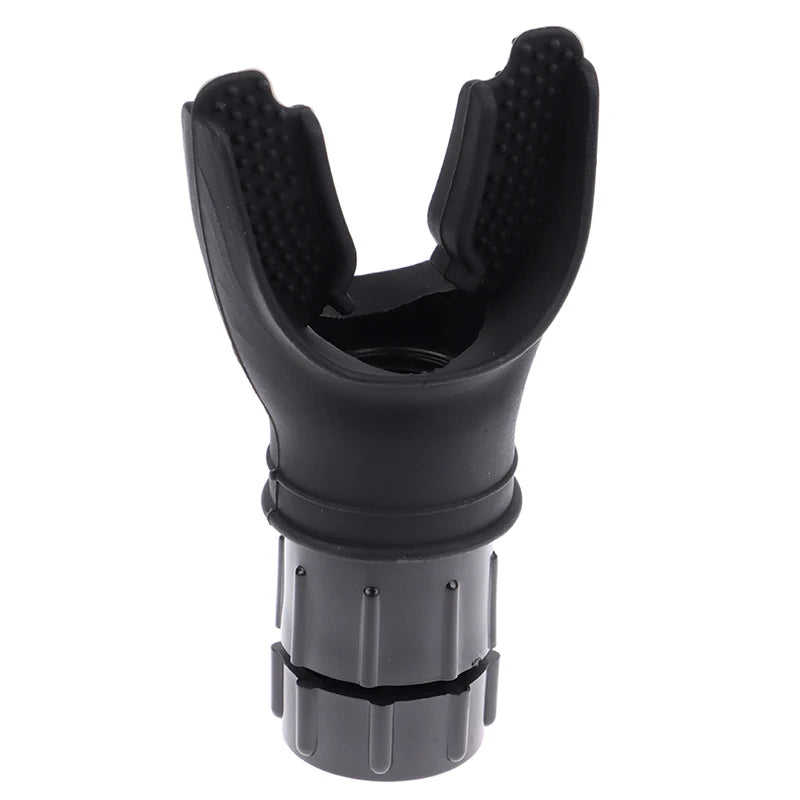 Black and gray hose nozzle on a white background